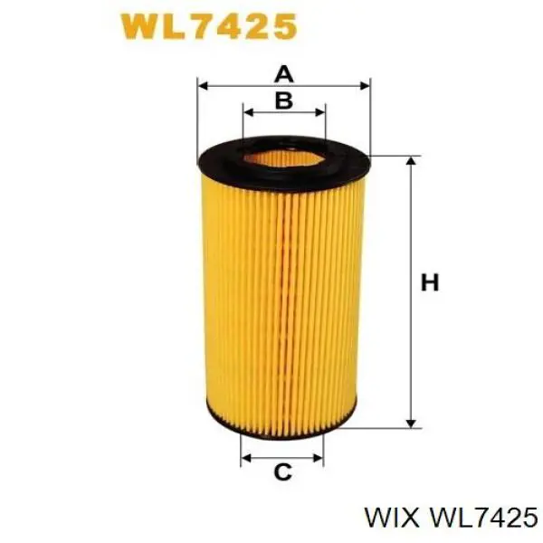 WL7425 WIX фільтр масляний