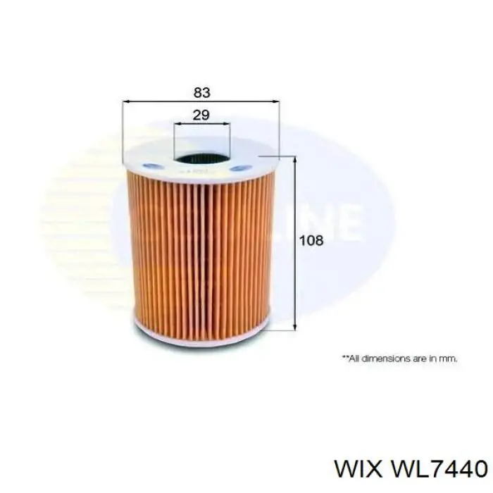 Купити WL7440 WIX Фільтр очищення масла відцентровий