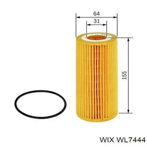 WL7444 WIX Фільтр масла