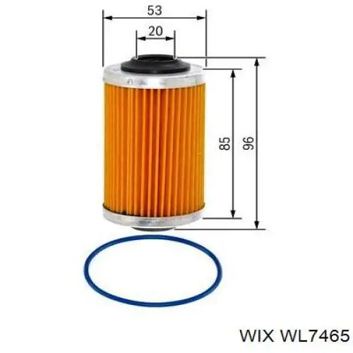 WL7465 WIX фільтр масляний