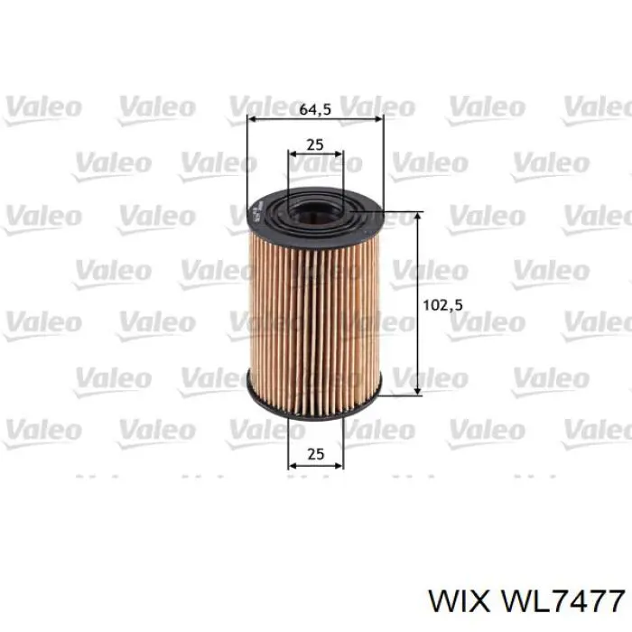 Масляний фільтр двигуна WIX WL7477 ціна, від 4.96 USD