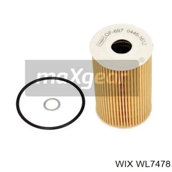 Масляний фільтр двигуна WIX WL7478 ціна, від 7.24 USD