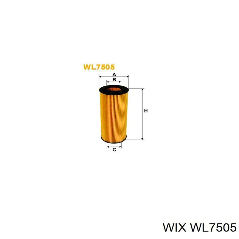 WL7505 WIX фільтр масляний