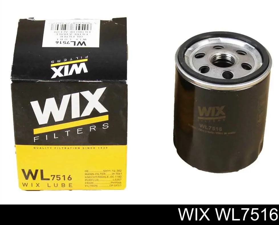 Масляний фільтр двигуна WIX WL7516 ціна, від 6.71 USD