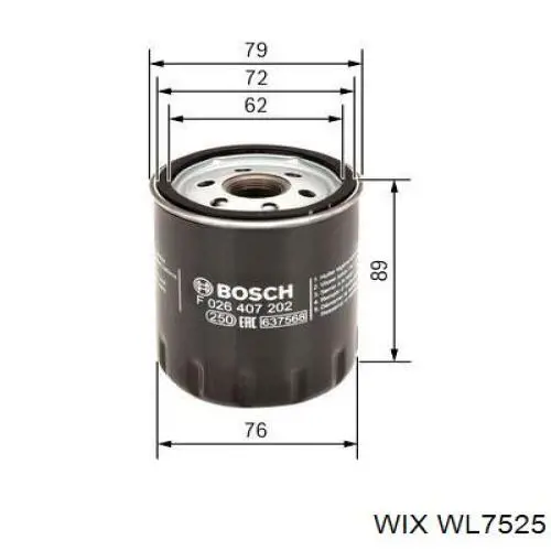 Купити WL7525 WIX Фільтр очищення масла відцентровий