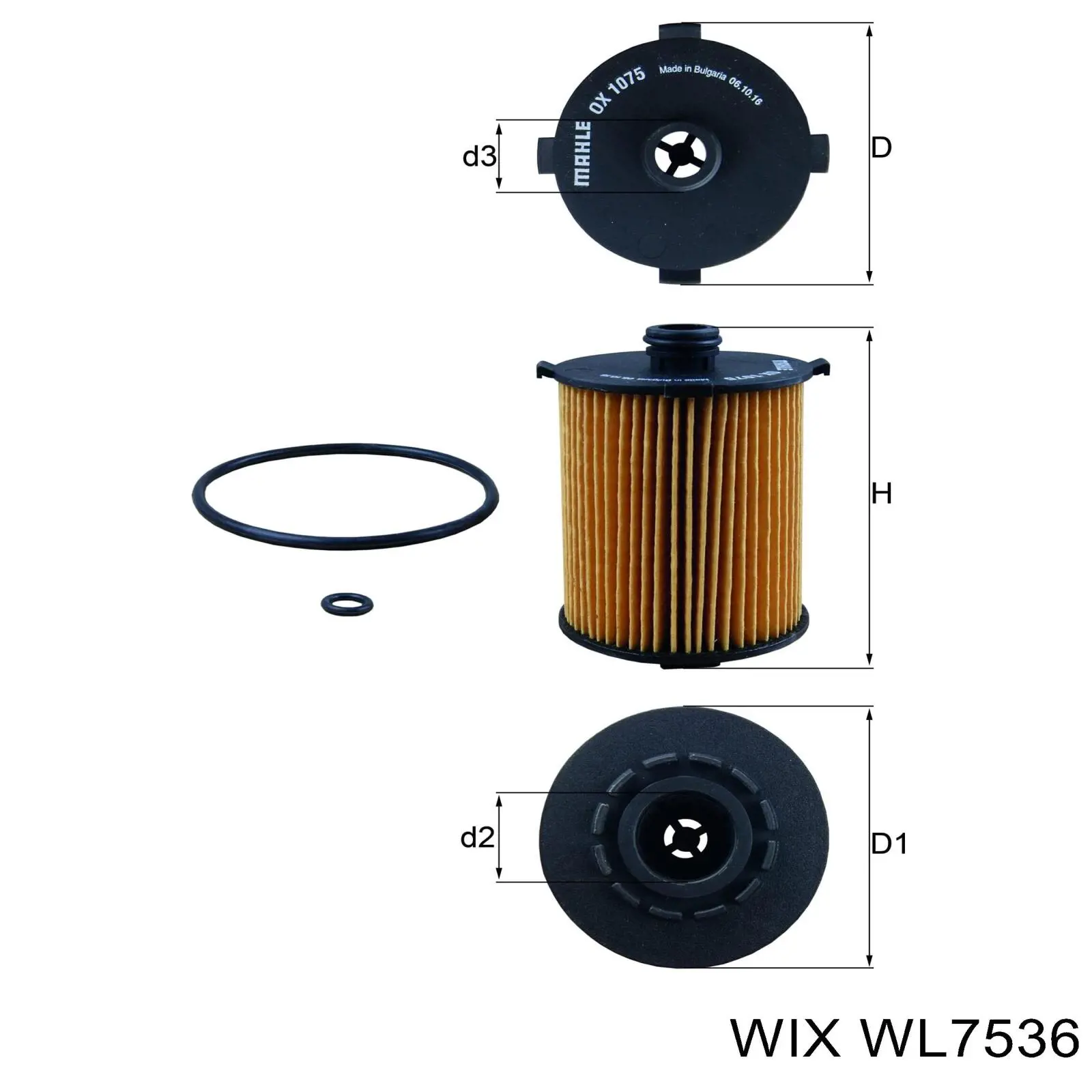 WL7536 WIX Фільтр масла