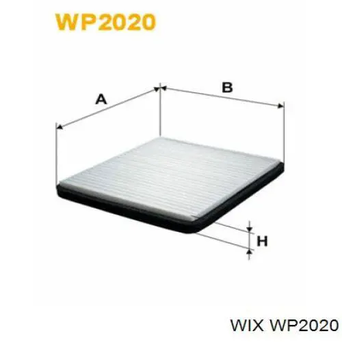 WP2020 WIX фільтр салону