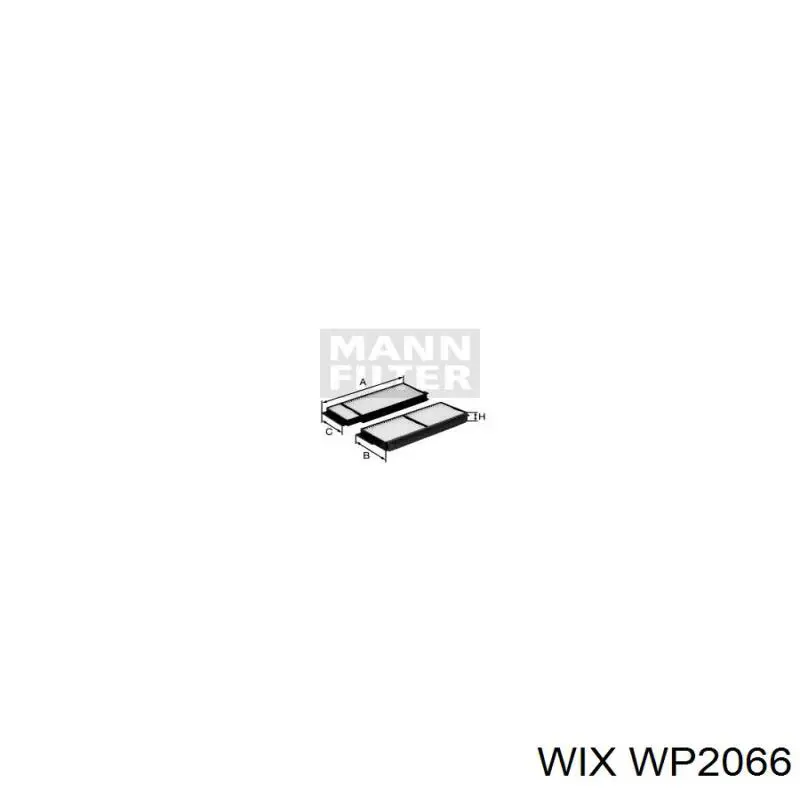 Купити WP2066 WIX Фільтр салону вугільний