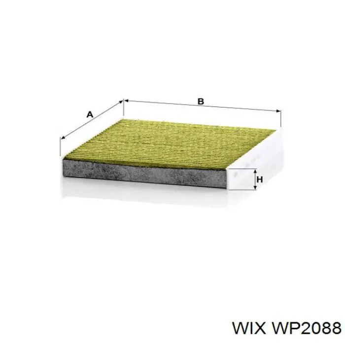 Фільтр повітряний обігрівача WIX WP2088 ціна, від 5.24 USD
