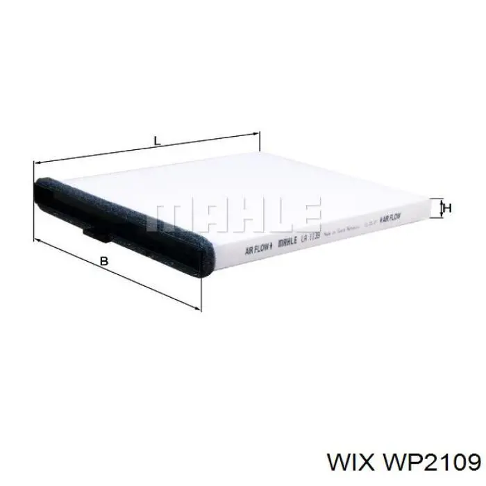 Фільтр повітряний обігрівача WIX WP2109 ціна, від 8.31 USD