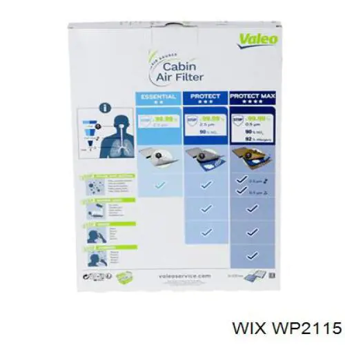 Фільтр салону WP2115 WIX