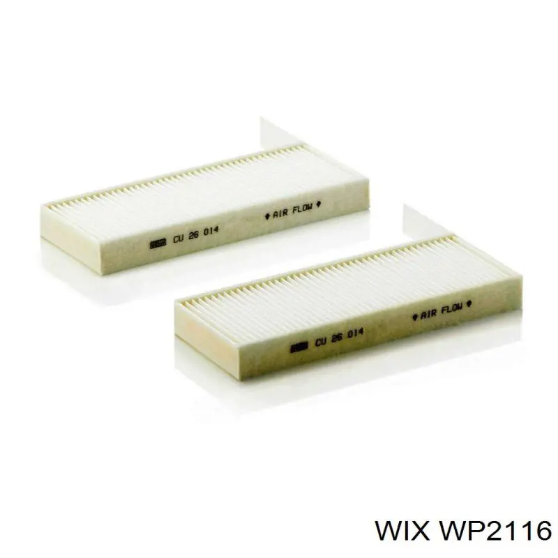 WP2116 WIX Внутрішньосалонний фільтр
