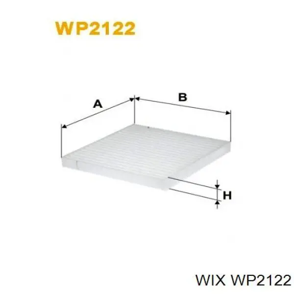 WP2122 WIX фільтр салону