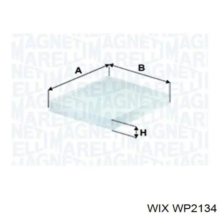 Повітряний фільтр салону WIX WP2134
