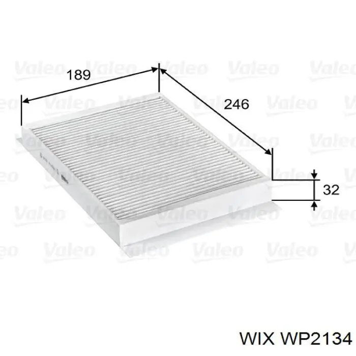 Фільтр салону WP2134 WIX