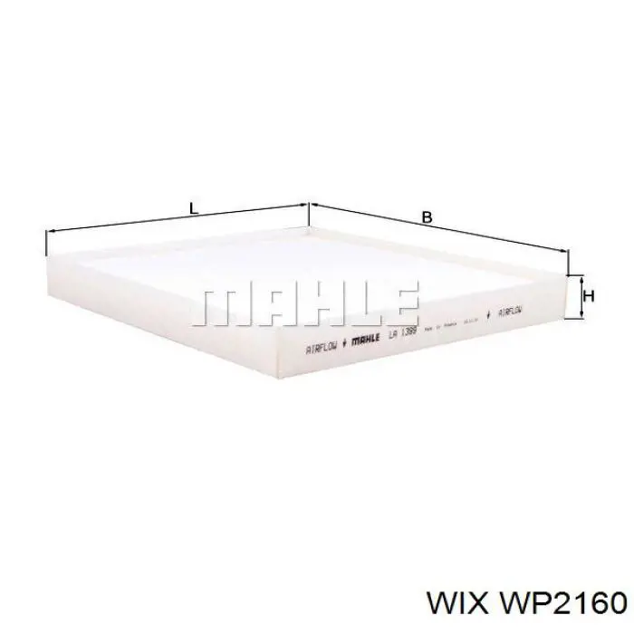 Фільтр повітряний обігрівача WIX WP2160 ціна, від 7.09 USD