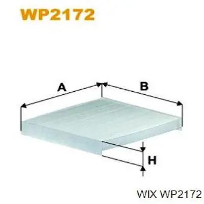 WP2172 WIX Внутрішньосалонний фільтр