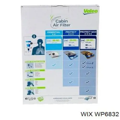 Купити WP6832 WIX Фільтр салону вугільний