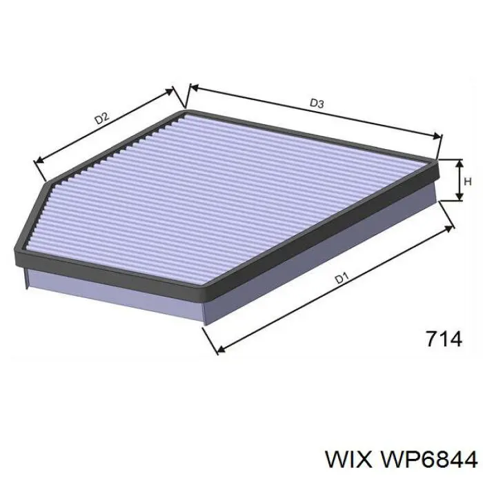 Фільтр салону WP6844 WIX