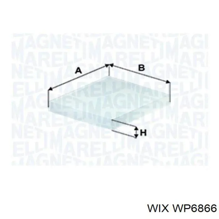 Фільтр повітряний обігрівача WIX WP6866 ціна, від 4.23 USD