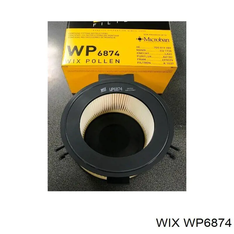 WP6874 WIX фільтр салону