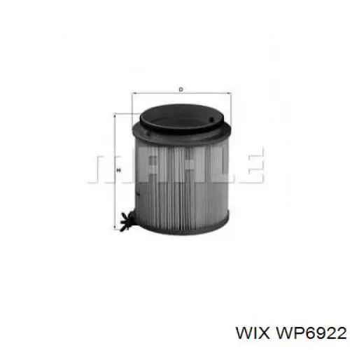 Фільтр повітряний обігрівача WIX WP6922 ціна, від 8.98 USD