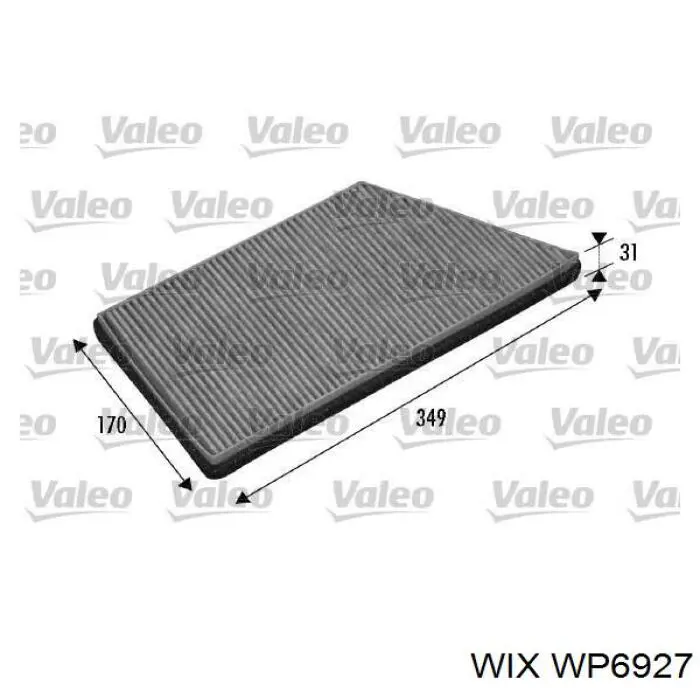 Фільтр повітряний обігрівача WIX WP6927 ціна, від 9.39 USD