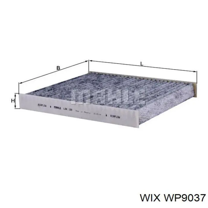 Фільтр повітряний обігрівача WIX WP9037 ціна, від 8.43 USD