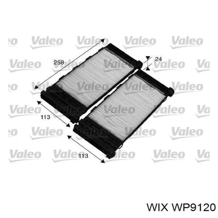 Фільтр салону WP9120 WIX