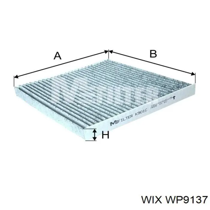 Фільтр повітряний обігрівача WIX WP9137 ціна, від 5.46 USD