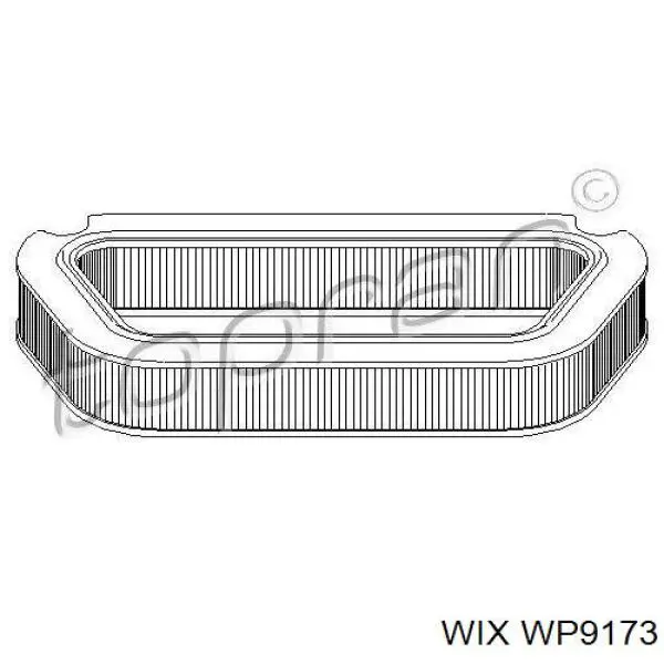 WP9173 WIX Внутрішньосалонний фільтр