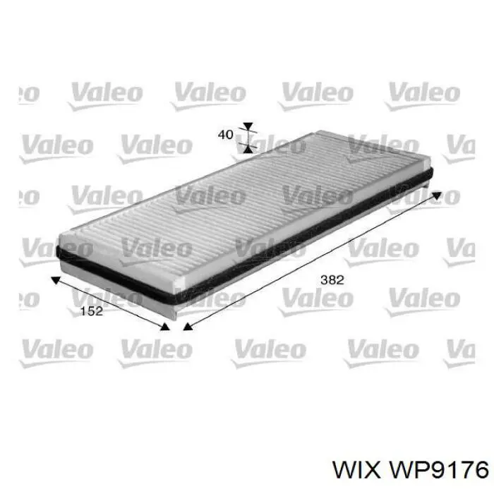 Фільтр повітряний обігрівача WIX WP9176 ціна, від 8.69 USD
