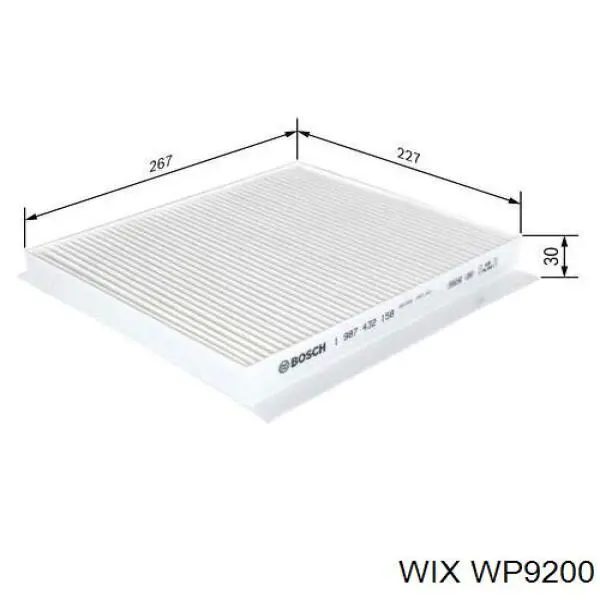 WP9200 WIX фільтр салону