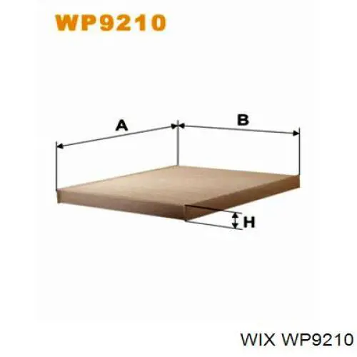 WP9210 WIX фільтр салону