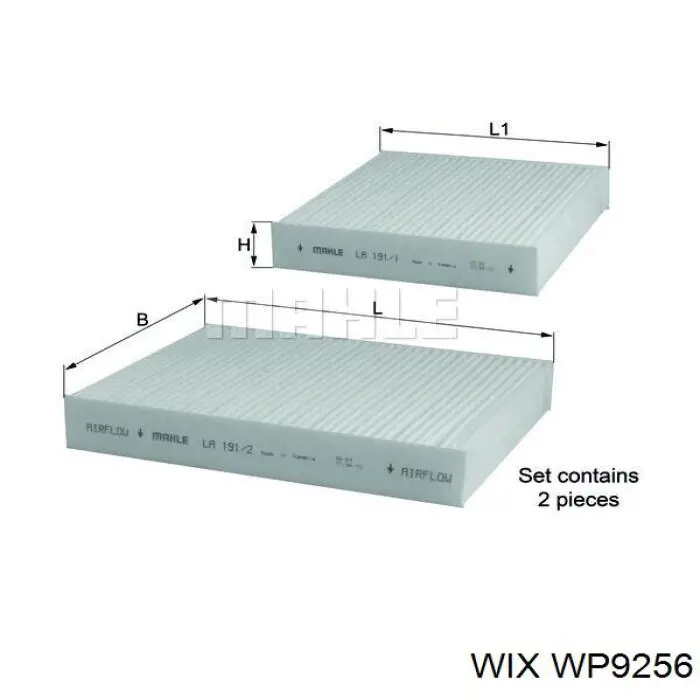 WP9256 WIX фільтр салону