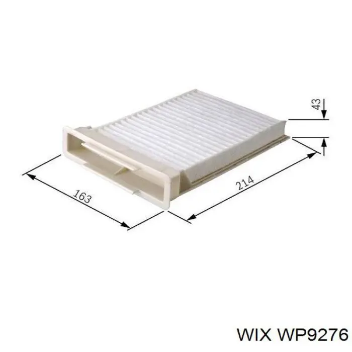 Купити WP9276 WIX Фільтр салону вугільний