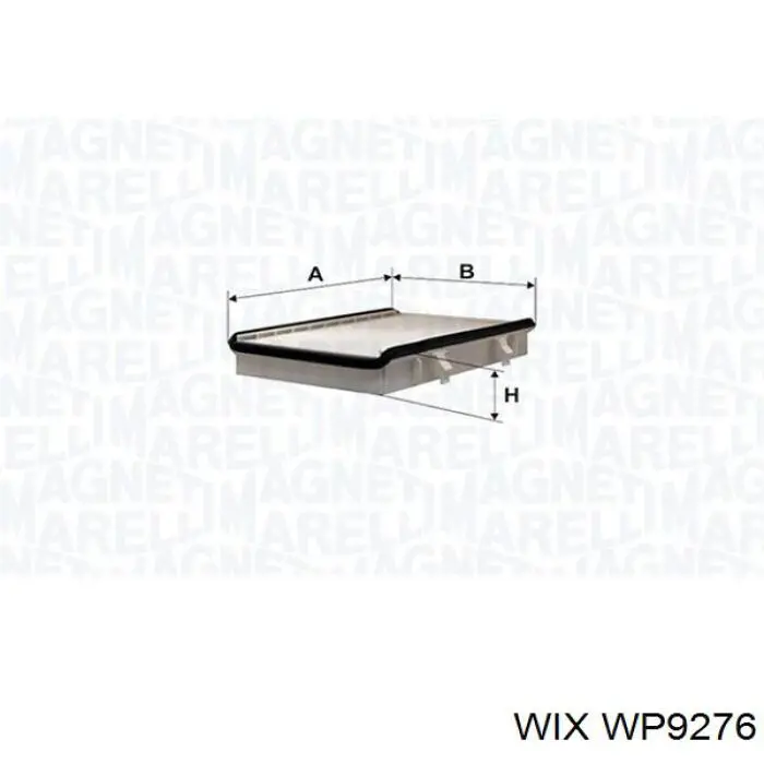 WP9276 WIX фільтр салону