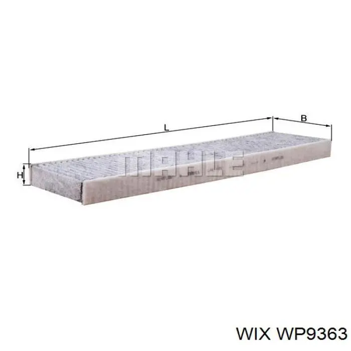 Фільтр повітряний обігрівача WIX WP9363 ціна, від 15.57 USD