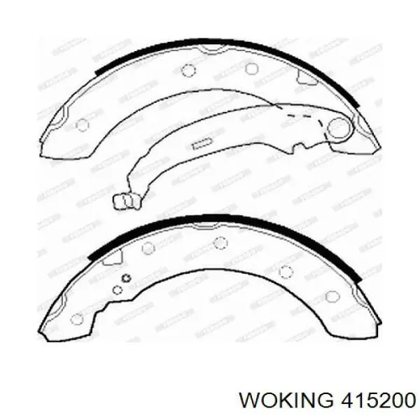 Колодки гальмові задні, барабанні Woking 415200 ціна, від 15.50 USD