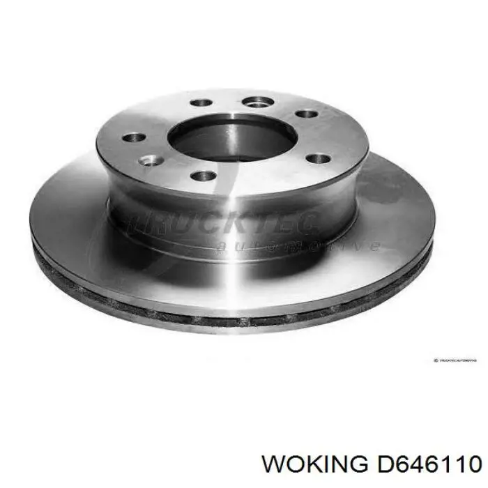 Диск переднього гальма Woking D646110 ціна, від 39.48 USD