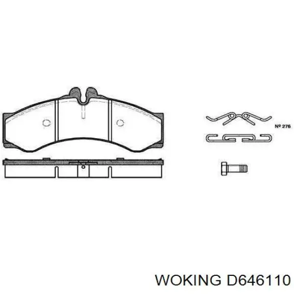 Купити D646110 Woking Ротор гальмівний