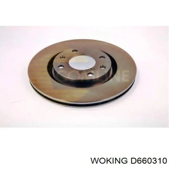 Диск переднього гальма Woking D660310 ціна, від 31.16 USD