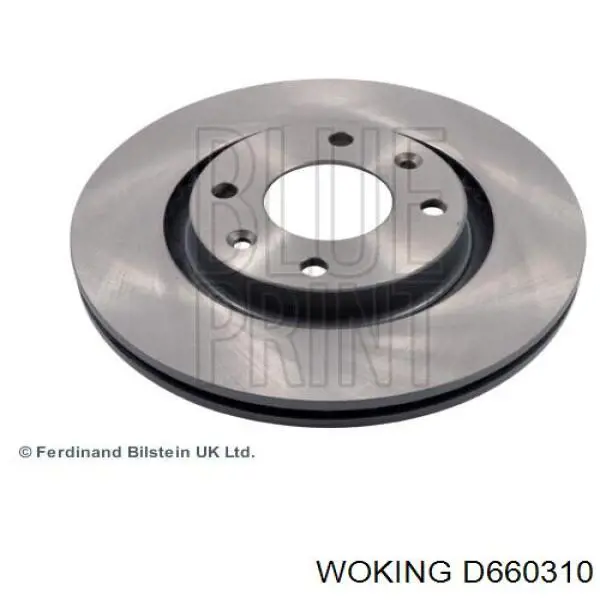 Диск переднього гальма Woking D660310 ціна, від 31.16 USD
