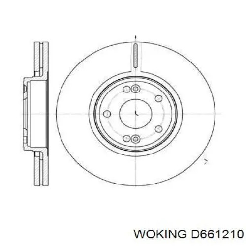 Купити D661210 Woking Ротор гальмівний
