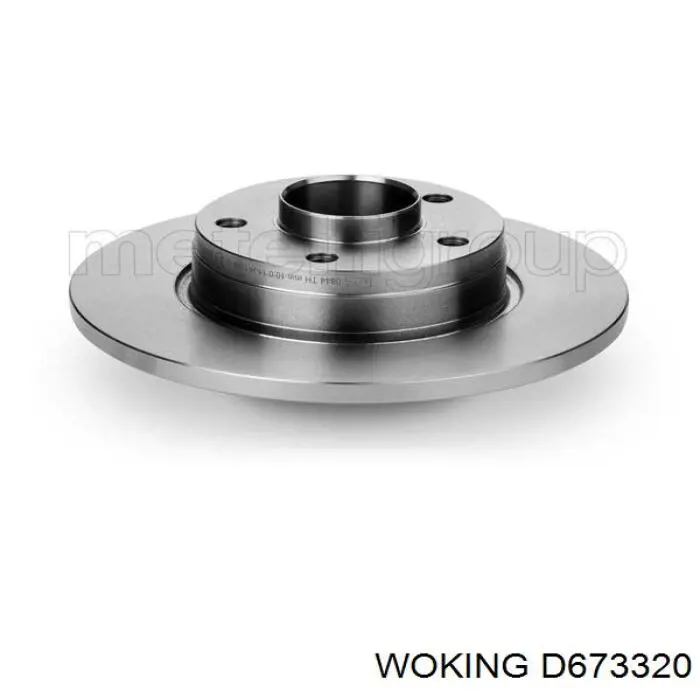 Задні дискові гальма Woking D673320 ціна, від 67.31 USD