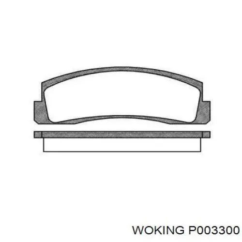 Гальмівні колодки Woking P003300 ціна, від 12.78 USD