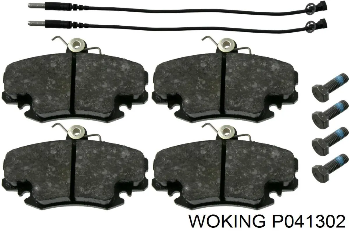 Гальмівні колодки Woking P041302 ціна, від 12.76 USD
