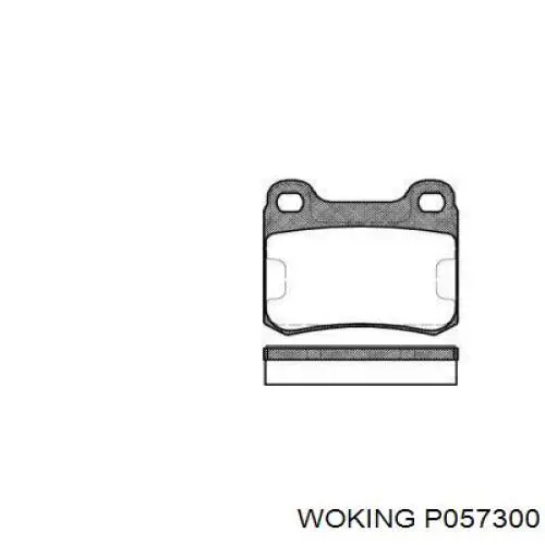 Задні гальмівні колодки Woking P057300 ціна, від 9.68 USD