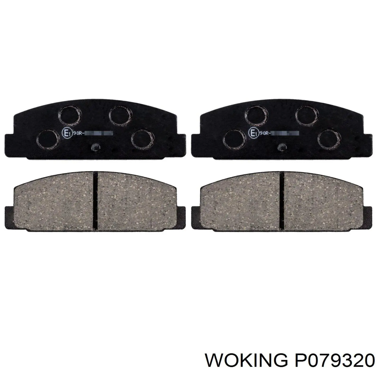 P079320 Woking колодки гальмові задні, дискові