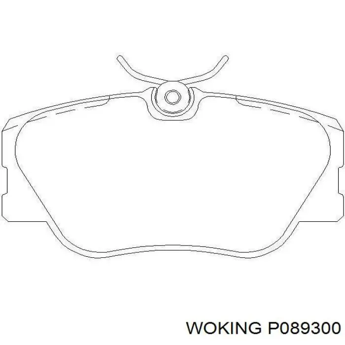 Передні тормозні колодки P089300 Woking